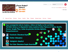 Tablet Screenshot of discotecasophy.com